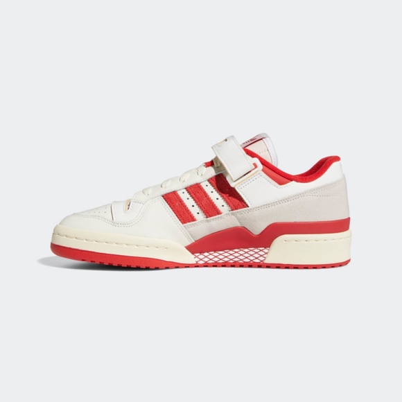 Adidas Originals Forum 84 Low Mens Casual Shoes Red White GY6981 NEW Size 10 - Picture 4 of 11